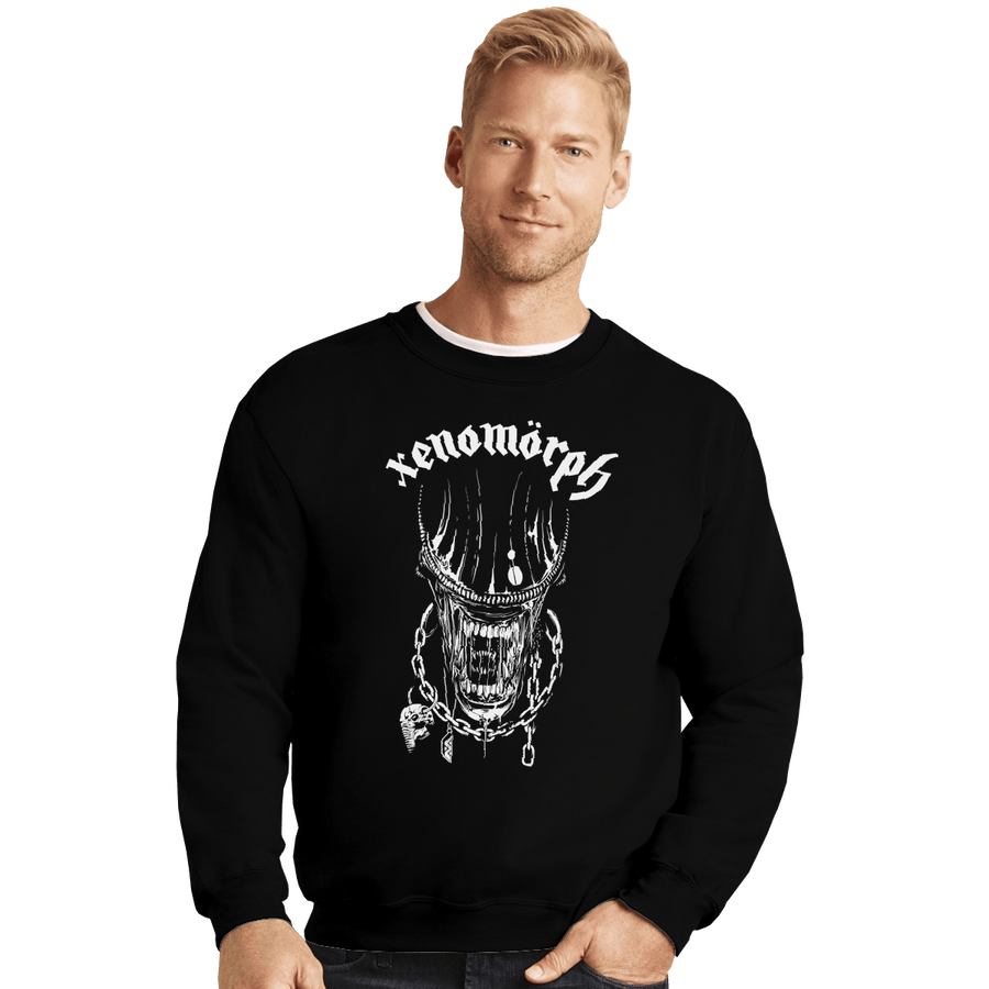 Shirts Crewneck Sweater, Unisex / Small / Black Morph Or Die