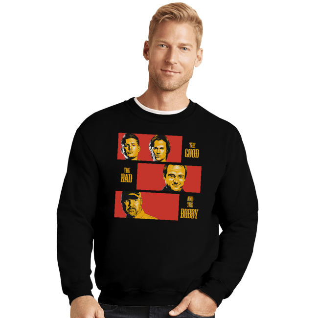 Shirts Crewneck Sweater, Unisex / Small / Black The Good The Bad And The Bobby