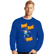 Load image into Gallery viewer, Shirts Crewneck Sweater, Unisex / Small / Royal Blue Pew Pew Pew
