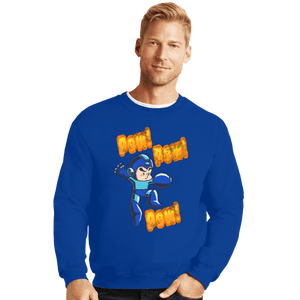 Shirts Crewneck Sweater, Unisex / Small / Royal Blue Pew Pew Pew