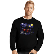 Load image into Gallery viewer, Daily_Deal_Shirts Crewneck Sweater, Unisex / Small / Black Starry Neo-Tokyo
