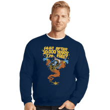 Load image into Gallery viewer, Shirts Crewneck Sweater, Unisex / Small / Navy Genie Repulsa
