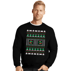 Shirts Crewneck Sweater, Unisex / Small / Black Games Of Christmas Past