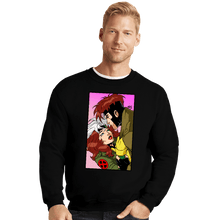 Load image into Gallery viewer, Shirts Crewneck Sweater, Unisex / Small / Black Rogue And Gambit
