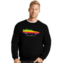 Load image into Gallery viewer, Secret_Shirts Crewneck Sweater, Unisex / Small / Black Drive Different
