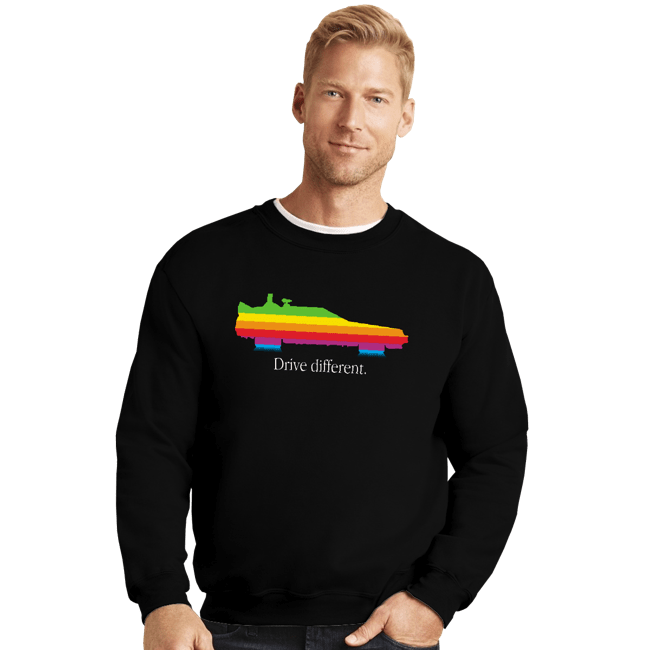 Secret_Shirts Crewneck Sweater, Unisex / Small / Black Drive Different