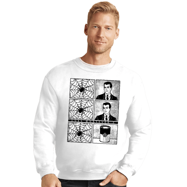 Secret_Shirts Crewneck Sweater, Unisex / Small / White Spider Can
