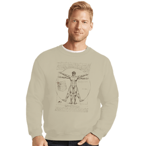 Shirts Crewneck Sweater, Unisex / Small / Sand Eren Vitruvian