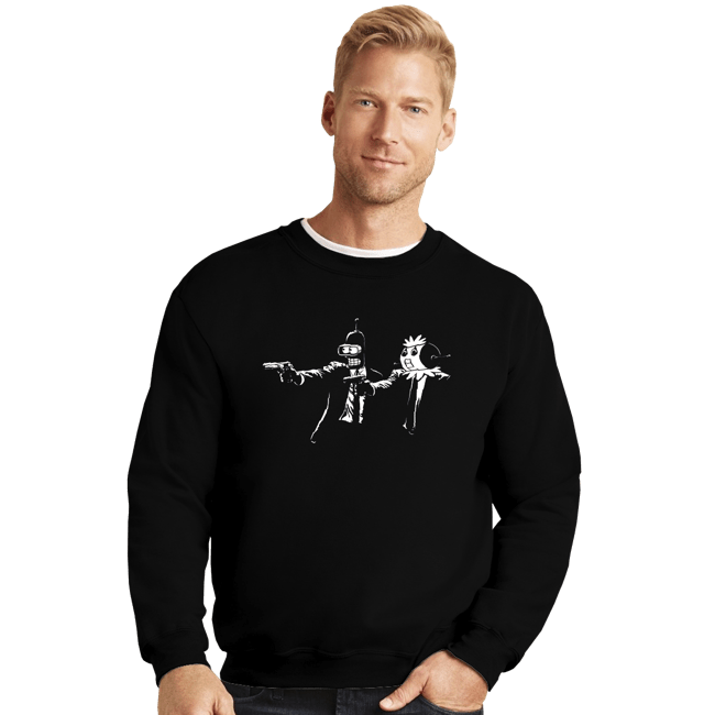 Secret_Shirts Crewneck Sweater, Unisex / Small / Black Bot Fiction