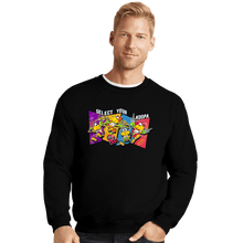 Load image into Gallery viewer, Daily_Deal_Shirts Crewneck Sweater, Unisex / Small / Black Koopas Ninjas
