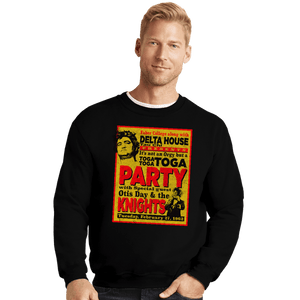 Secret_Shirts Crewneck Sweater, Unisex / Small / Black Delta House Flyer
