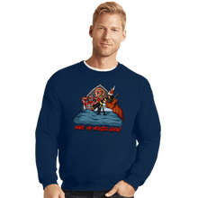 Load image into Gallery viewer, Secret_Shirts Crewneck Sweater, Unisex / Small / Navy Make My Monster
