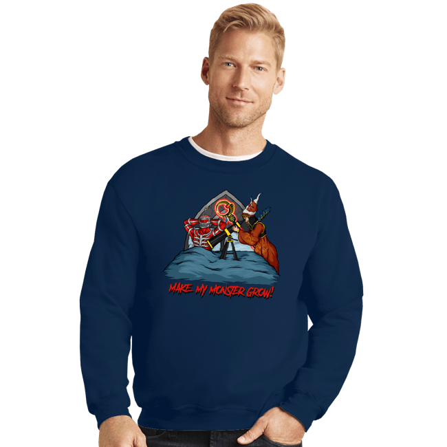 Secret_Shirts Crewneck Sweater, Unisex / Small / Navy Make My Monster