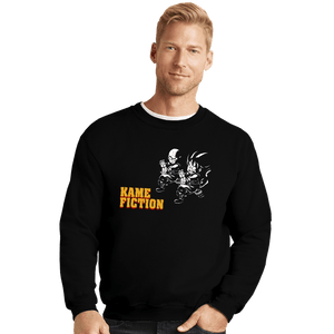 Daily_Deal_Shirts Crewneck Sweater, Unisex / Small / Black Kame Fiction