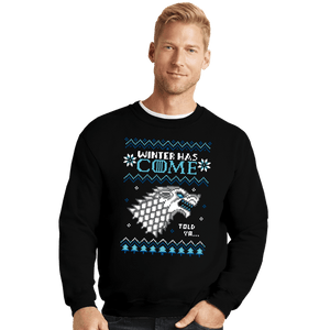 Secret_Shirts Crewneck Sweater, Unisex / Small / Black Ugly Winter