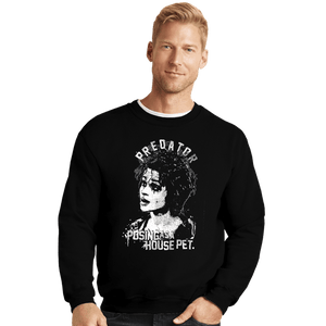 Secret_Shirts Crewneck Sweater, Unisex / Small / Black Predator Marla