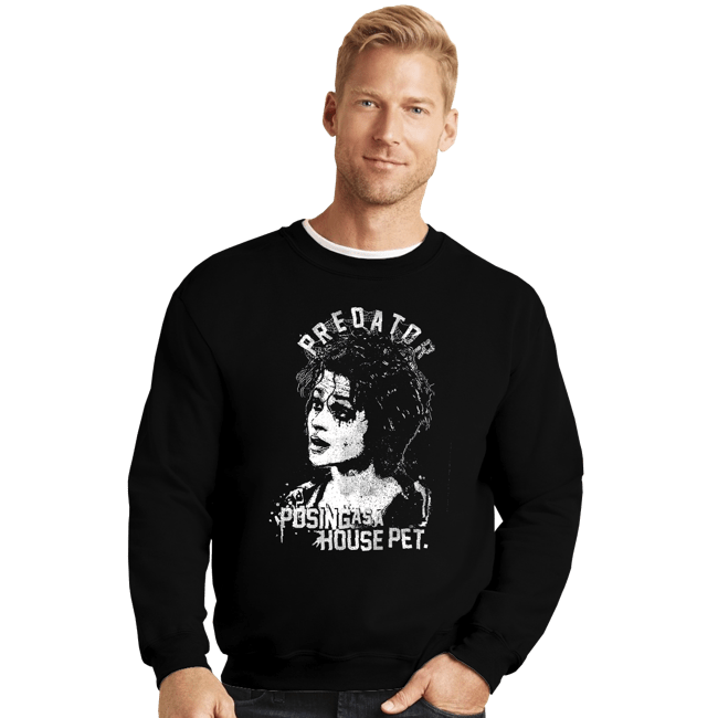 Secret_Shirts Crewneck Sweater, Unisex / Small / Black Predator Marla