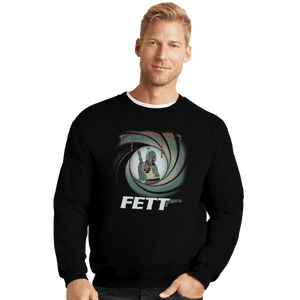 Shirts Crewneck Sweater, Unisex / Small / Black Agent Fett