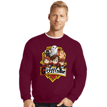 Load image into Gallery viewer, Secret_Shirts Crewneck Sweater, Unisex / Small / Maroon Little Wizards
