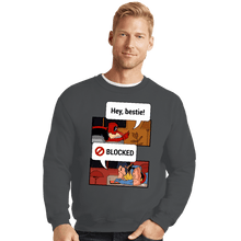 Load image into Gallery viewer, Daily_Deal_Shirts Crewneck Sweater, Unisex / Small / Charcoal Hey, Bestie!
