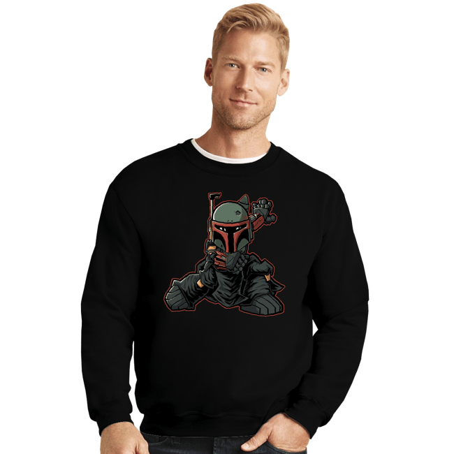 Daily_Deal_Shirts Crewneck Sweater, Unisex / Small / Black BOUNTYMAN