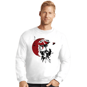 Shirts Crewneck Sweater, Unisex / Small / White Red Sun Princess
