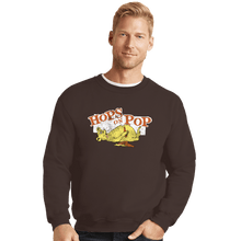 Load image into Gallery viewer, Shirts Crewneck Sweater, Unisex / Small / Dark Chocolate Hops On Pop
