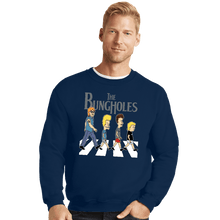 Load image into Gallery viewer, Daily_Deal_Shirts Crewneck Sweater, Unisex / Small / Navy Crappy Road
