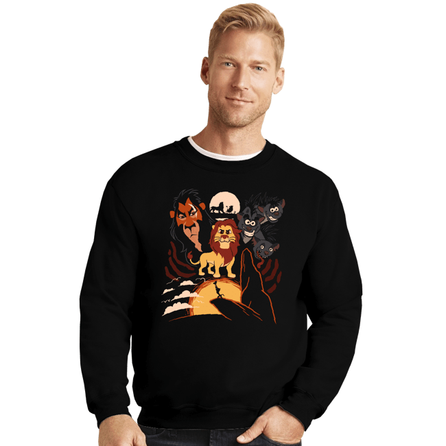 Shirts Crewneck Sweater, Unisex / Small / Black Rise Of The King