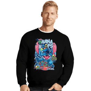 Shirts Crewneck Sweater, Unisex / Small / Black Ohana Hoops!
