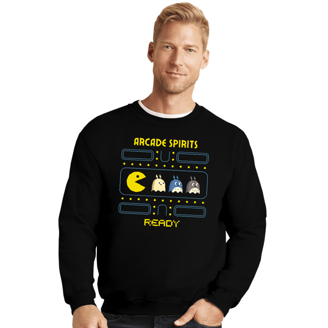 Secret_Shirts Crewneck Sweater, Unisex / Small / Black Arcade Spirits