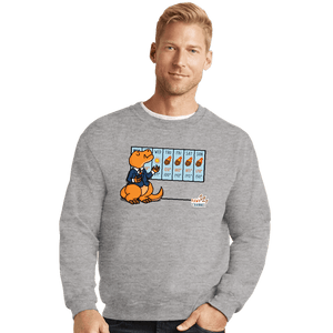 Secret_Shirts Crewneck Sweater, Unisex / Small / Sports Grey Weather T-Rex