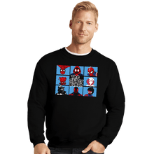 Load image into Gallery viewer, Daily_Deal_Shirts Crewneck Sweater, Unisex / Small / Black The Spider Bunch
