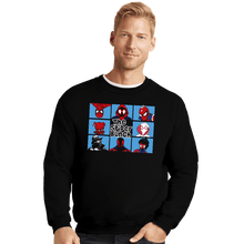Load image into Gallery viewer, Daily_Deal_Shirts Crewneck Sweater, Unisex / Small / Black The Spider Bunch
