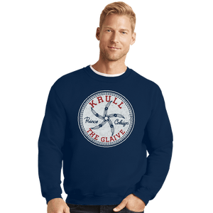 Daily_Deal_Shirts Crewneck Sweater, Unisex / Small / Navy Glaive Star