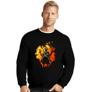 Shirts Crewneck Sweater, Unisex / Small / Black Soul Of The Golden Hunter