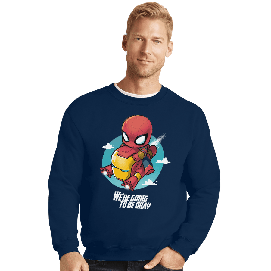 Shirts Crewneck Sweater, Unisex / Small / Navy We're Going To Be Ok