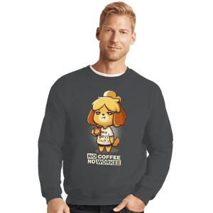 Shirts Crewneck Sweater, Unisex / Small / Charcoal Isabelle Coffee