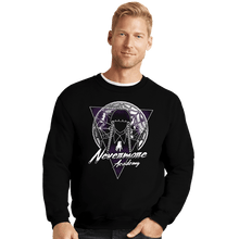 Load image into Gallery viewer, Shirts Crewneck Sweater, Unisex / Small / Black Stained Glass Moonlight
