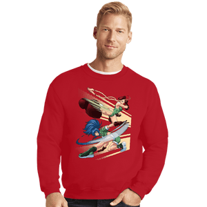 Secret_Shirts Crewneck Sweater, Unisex / Small / Red Army Girls