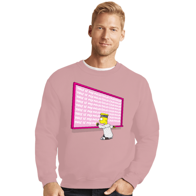 Daily_Deal_Shirts Crewneck Sweater, Unisex / Small / Pink Mojo Dojo