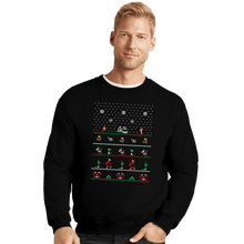 Load image into Gallery viewer, Shirts Crewneck Sweater, Unisex / Small / Black Chip n Dale Christmas Rangers

