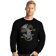 Load image into Gallery viewer, Shirts Crewneck Sweater, Unisex / Small / Black Dungeons In Dragons
