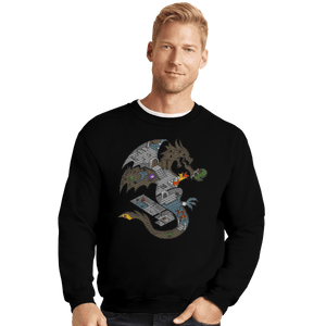 Shirts Crewneck Sweater, Unisex / Small / Black Dungeons In Dragons