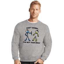 Load image into Gallery viewer, Daily_Deal_Shirts Crewneck Sweater, Unisex / Small / Sports Grey Mortal Support
