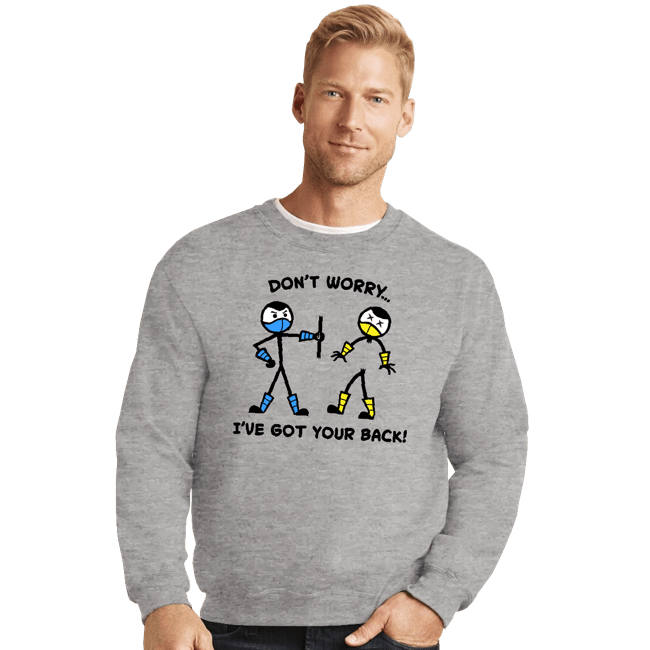 Daily_Deal_Shirts Crewneck Sweater, Unisex / Small / Sports Grey Mortal Support