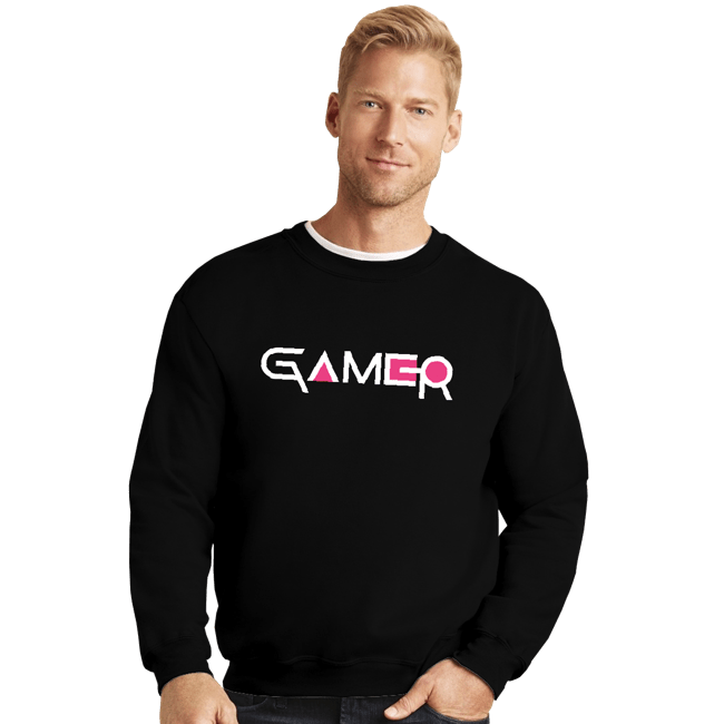 Secret_Shirts Crewneck Sweater, Unisex / Small / Black Squid Gamer