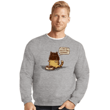 Load image into Gallery viewer, Daily_Deal_Shirts Crewneck Sweater, Unisex / Small / Sports Grey I Find My Lack Of Food Disturbing
