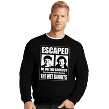 Load image into Gallery viewer, Secret_Shirts Crewneck Sweater, Unisex / Small / Black The Wet Bandits Have Escaped
