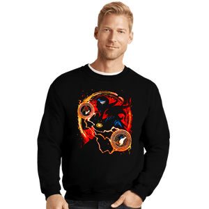 Daily_Deal_Shirts Crewneck Sweater, Unisex / Small / Black Sorcerer Supreme of Madness